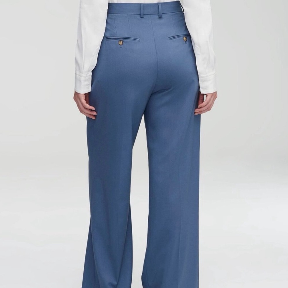 NEW Argent Pleated Trouser in Seasonless wool - Picture 3 of 6